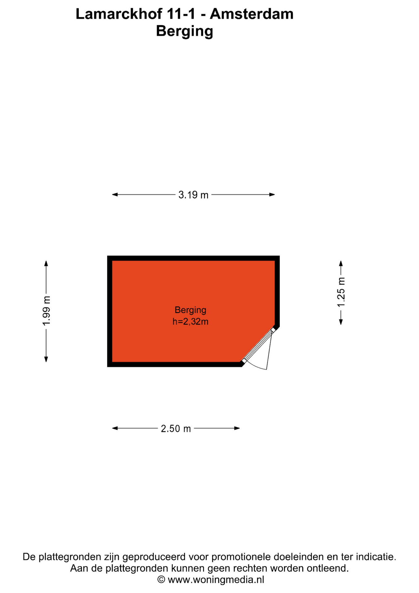 Plattegrond 2 van 2, Lamarckhof 11-1
