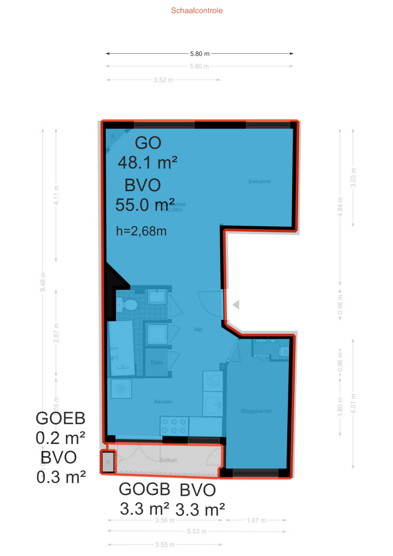 Plattegrond 3 van 3, Bestevâerstraat 171-2
