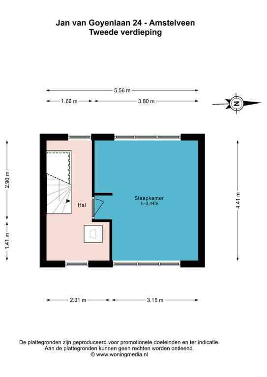 Plattegrond 3 van 3, Jan van Goyenlaan 24