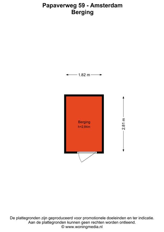 Plattegrond 2 van 2, Papaverweg 59
