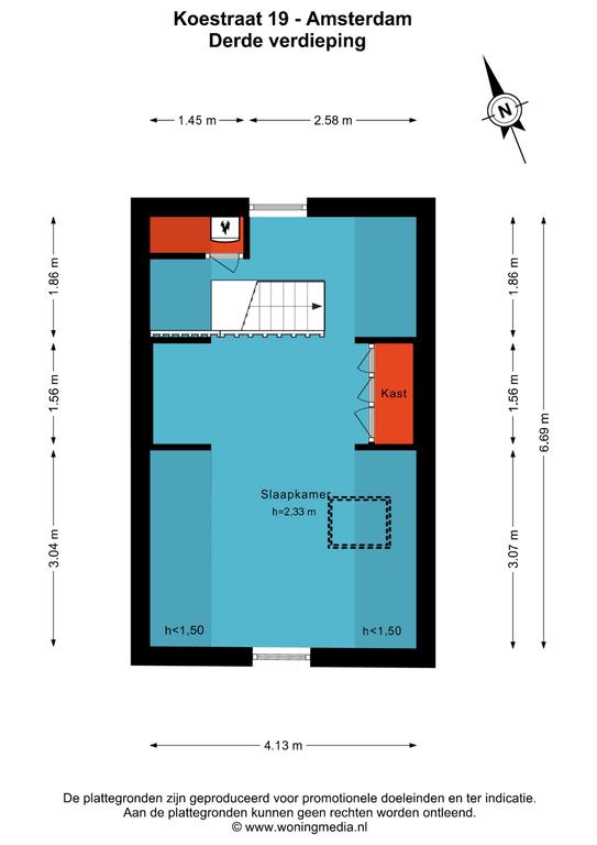 Plattegrond 5 van 5, Koestraat 19A