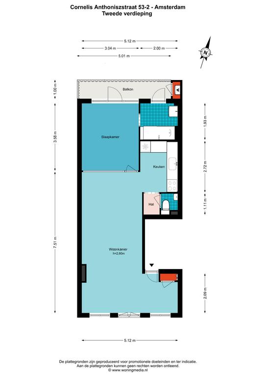 Foto 27 van 30, Cornelis Anthoniszstraat 53-2