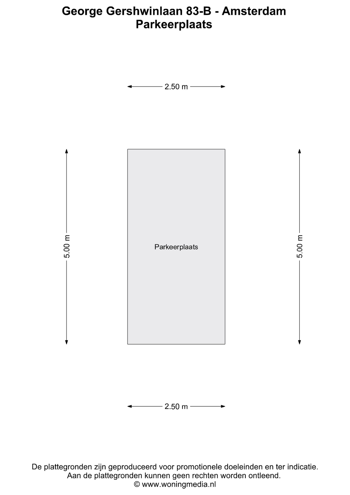Plattegrond 3 van 3, George Gershwinlaan 83B